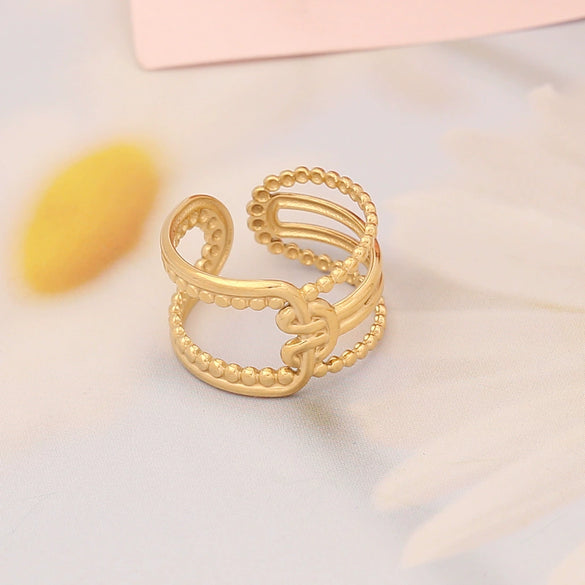 Jewelry Stainless Steel Heart Ring Women's Natural Style
