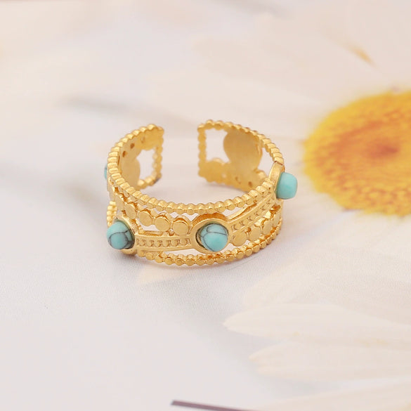 Jewelry Stainless Steel Heart Ring Women's Natural Style