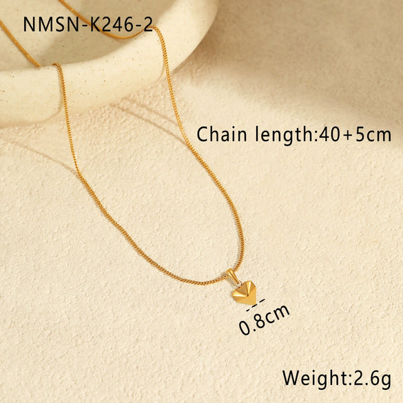 Jewelry Stainless Steel Heartshaped Animal Zodiac Electroplating Women's Necklace And Earrings