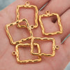 Jewelry Stainless Steel Hydraulic Hollow Square Pendant Hiphop Punk Style Necklace Electroplated