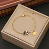 Jewelry Stainless Steel Insect Dripping Oil Women's Devil's Eye Star Butterfly Bracelet