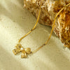 Jewelry Stainless Steel 18K Gold Electroplated Bow Tie Style