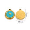 Jewelry Stainless Steel 18K Gold Plated Fish Pattern Diy Handmade Pendant Necklace Earrings Hanging Accessories