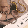 Jewelry Stainless Steel 14K Gold Plated Geometric Coffee Bean Bracelet For Women