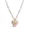 Jewelry Stainless Steel 18K Gold Plated Oil Drop Printed Geometric Style