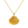 Jewelry Stainless Steel Marine Life Shell Earrings Necklace Electroplating For Women Minimalist Style
