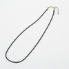 Jewelry Stainless Steel Necklace With Fiber Material And Letters Numbers Text Pattern By Seiko Treatment