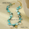 Jewelry Stainless Steel Ocean Series Geometric Shell Starfish Electroplated For Women