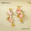 Jewelry Stainless Steel Ocean Series Geometric Shell Starfish Electroplated For Women