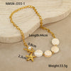 Jewelry Stainless Steel Ocean Series Geometric Shell Starfish Electroplated For Women