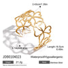Jewelry Stainless Steel Open Bracelet Cut Out Style Electroplated