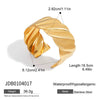 Jewelry Stainless Steel Open Bracelet Cut Out Style Electroplated