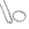 Jewelry Stainless Steel Oval Ring Open Buckle Pig Nose Sweater Chain Necklace Bracelet Light Luxury Style