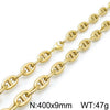 Jewelry Stainless Steel Oval Ring Open Buckle Pig Nose Sweater Chain Necklace Bracelet Light Luxury Style