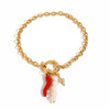 Jewelry Stainless Steel Pearl Geometric Electroplated Women's Bracelet