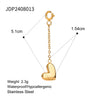 Jewelry Stainless Steel Pendant Accessories Love Bikini Connection Buckle Electroplating