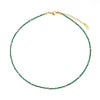 Jewelry Stainless Steel Plated 18K Gold Natural Stone Geometric Style Clavicle Chain Necklace
