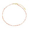 Jewelry Stainless Steel Plated 18K Gold Natural Stone Geometric Style Clavicle Chain Necklace