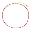 Jewelry Stainless Steel Plated 18K Gold Natural Stone Geometric Style Clavicle Chain Necklace