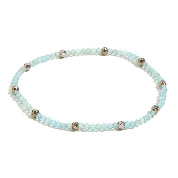 Jewelry Stainless Steel Plated 18K Gold Natural Stone Geometric Style Clavicle Chain Necklace