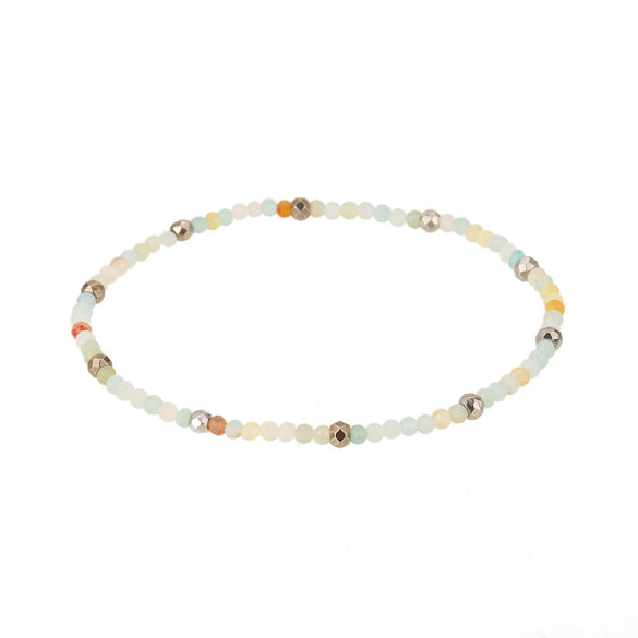 Jewelry Stainless Steel Plated 18K Gold Natural Stone Geometric Style Clavicle Chain Necklace