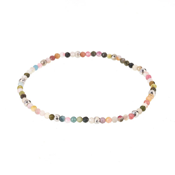 Jewelry Stainless Steel Plated 18K Gold Natural Stone Geometric Style Clavicle Chain Necklace