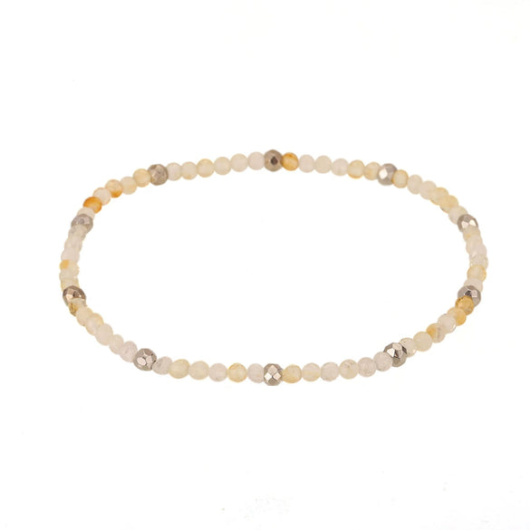 Jewelry Stainless Steel Plated 18K Gold Natural Stone Geometric Style Clavicle Chain Necklace