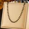 Jewelry Stainless Steel Resin Black Bead Chain Necklace Bracelet Retro Bohemian Style Electroplating For Women