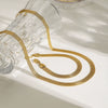 Jewelry Stainless Steel Rough Mesh Chain Electroplated Women's Bracelet Necklace