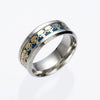 Jewelry Stainless Steel Skull Ring Dripping Oil Unisex