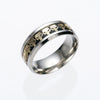 Jewelry Stainless Steel Skull Ring Dripping Oil Unisex