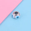 Jewelry Stainless Steel Square Beads Doublesided Enamel Oil Drops Eye Beads With 18K Gold Vacuum Plating And Eight Eyes Pattern