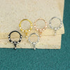 Jewelry Stainless Steel Star Moon Crown Pendant Nose Ring Ear Bone Nail With Electroplating