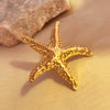 Jewelry Stainless Steel Starfish And Heart Shape Ring Natural Style Electroplating Unisex