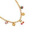 Jewelry Stainless Steel Sweet Fruit Shape Electroplating Pendant Necklace