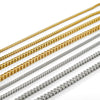 Jewelry Stainless Steel Three Dimensional Geometric Square Cuban Chain Unisex Hip Hop Punk Electroplating Design