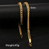 Jewelry Stainless Steel Three Dimensional Geometric Square Cuban Chain Unisex Hip Hop Punk Electroplating Design
