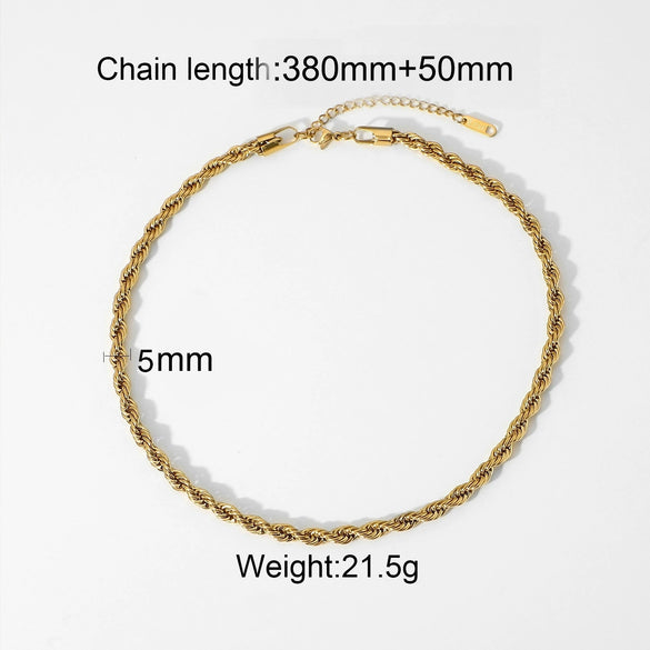 Jewelry Stainless Steel Titanium Steel Freshwater Pearl Geometric Style Electroplating Necklace For Women