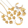 Jewelry Stainless Steel Titanium Steel Geometric Plants And Flowers Electroplating Style
