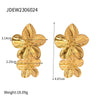 Jewelry Stainless Steel Titanium Steel Geometric Plants And Flowers Electroplating Style