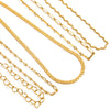 Jewelry Stainless Steel Titanium Steel Geometric Style Electroplated Snake Bone Chain Necklace For Women