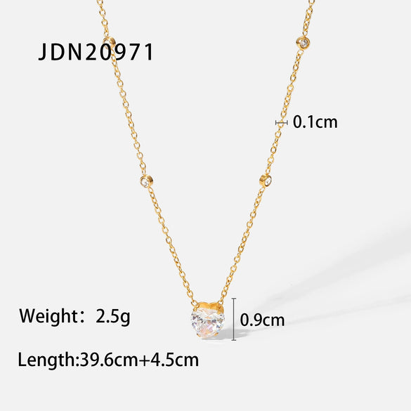 Jewelry Stainless Steel Titanium Steel Geometric Style Electroplated Snake Bone Chain Necklace For Women