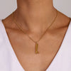 Jewelry Stainless Steel Titanium Steel Ins Style Boots Pendant Necklace With Electroplating