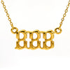 Jewelry Stainless Steel Titanium Steel 18K Electroplating Versatile Letters Numbers Text Pendant Necklace