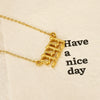 Jewelry Stainless Steel Titanium Steel 18K Electroplating Versatile Letters Numbers Text Pendant Necklace