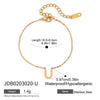 Jewelry Stainless Steel Titanium Steel Letter Electroplated Earrings Necklaces Hand Accessories