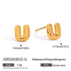 Jewelry Stainless Steel Titanium Steel Letter Electroplated Earrings Necklaces Hand Accessories