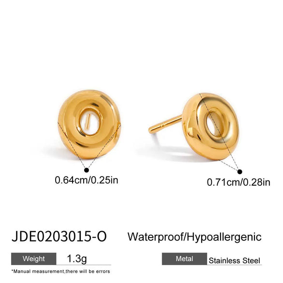 Jewelry Stainless Steel Titanium Steel Letter Electroplated Earrings Necklaces Hand Accessories