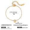 Jewelry Stainless Steel Titanium Steel Letter Electroplated Earrings Necklaces Hand Accessories