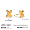 Jewelry Stainless Steel Titanium Steel Letter Electroplated Earrings Necklaces Hand Accessories